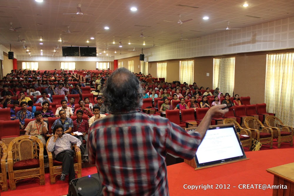 53- Students listening to the Talk by Prof