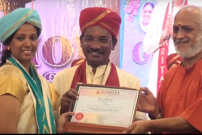 Dr. K. Sivan, Chairman, ISRO addressing Class of 2019, Amrita Vishwa Vidyapeetham, Bengaluru Campus