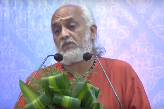 Swami Ramakrishnanda Puri addressing Class of 2019, Amrita Vishwa Vidyapeetham, Bengaluru Campus