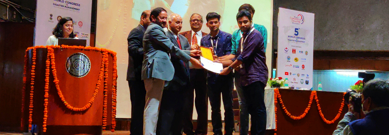 Students Paper on Drone to Detect Forest Fire Wins Best Paper Award at World Congress on Disaster Management