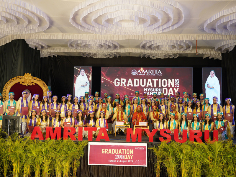 15th Graduation Day at Amrita Vishwa Vidyapeetham, Mysuru Campus