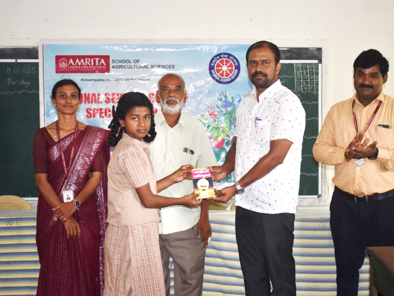 Amrita School of Agricultural Sciences’ NSS Unit 6 Concluded Three-Day Special Camp at Myleripalayam