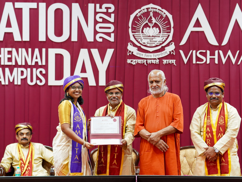 Amrita University, Chennai, Celebrates Graduation of 475 B.Tech. Students from the 2021–25 Batch