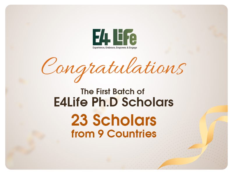 Amrita Vishwa Vidyapeetham Celebrates First Cohort of Fully Funded E4Life Ph.D. Scholars in Sustainable Development