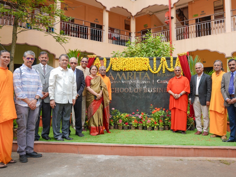 Amrita Vishwa Vidyapeetham, Mysuru, Launches its B -School, Welcoming the Inaugural Batch