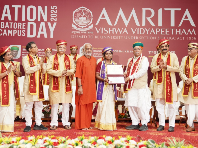 Amrita Vishwa Vidyapeetham Celebrates its 28th Convocation Day
