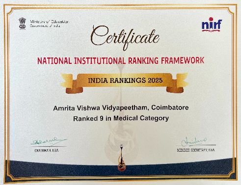 NIRF Ranking Certificate 2024
