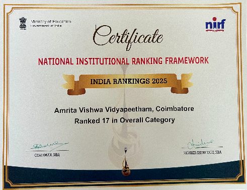 NIRF Ranking Certificate 2024