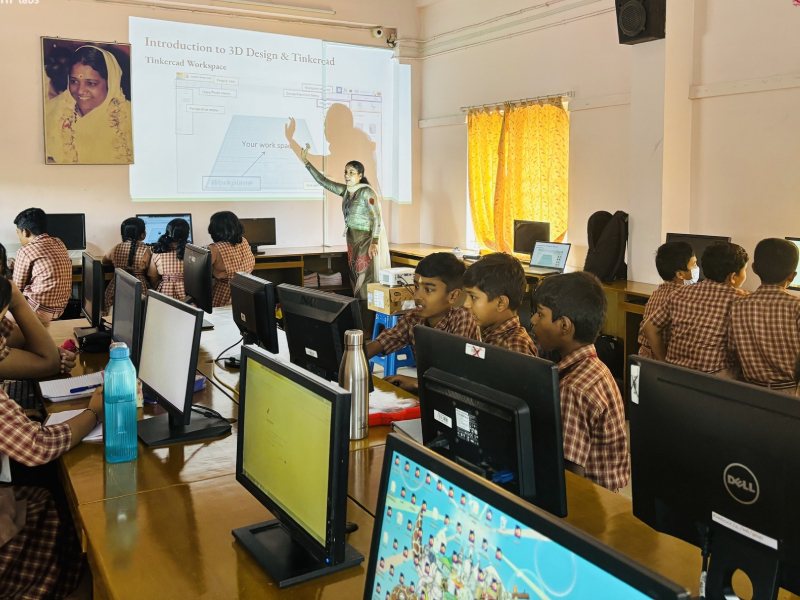 3D Ideas Take Flight at Amrita Vidyalayam’s 3D Modeling & Design Workshop