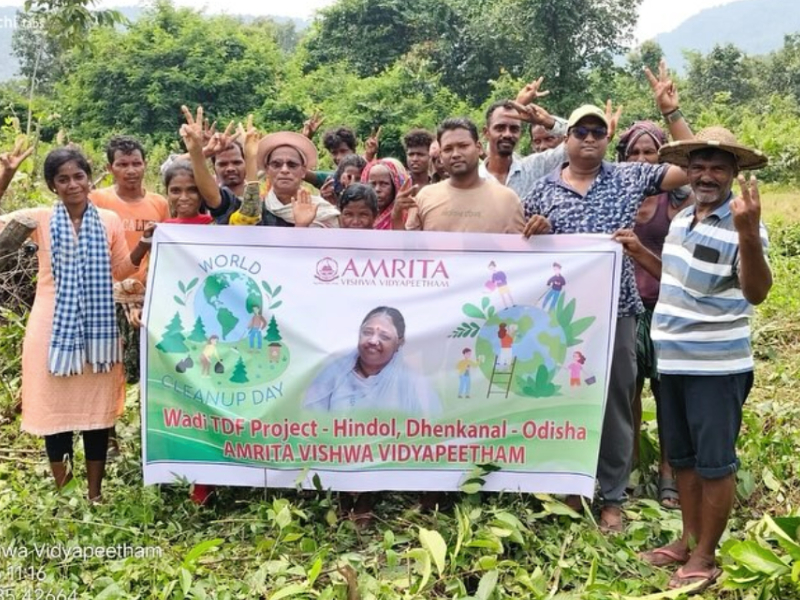 AMMACHI Labs Wadi Team Marks World Cleanup Day with Community Action in Bramhaniapal