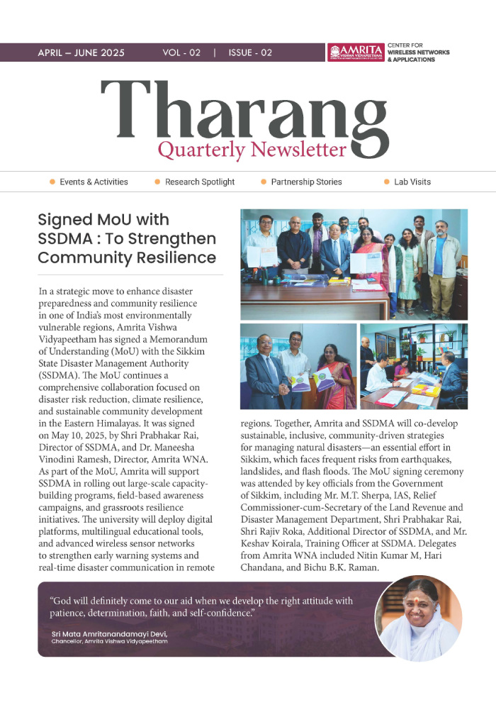 Tharang: Newsletter of AmritaWNA (April – June 2025)