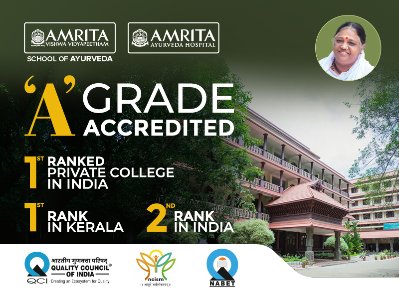 Amrita School of Ayurveda Secures Second Position in National Ranking