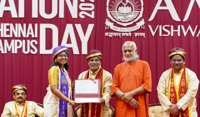 Amrita Vishwa Vidyapeetham, Chennai Campus Celebrated the Graduation Day