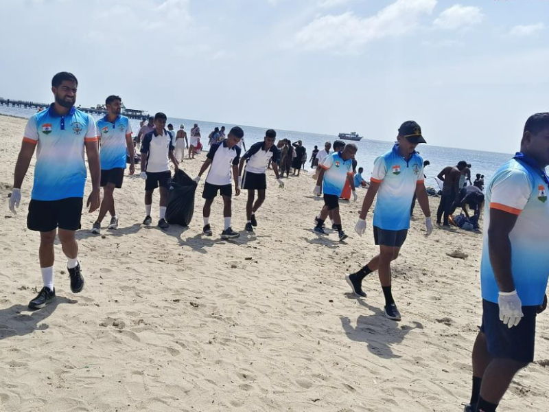 Mass Beach Clean-Up in Rameswaram Unites Navy, Community, and Civil Society