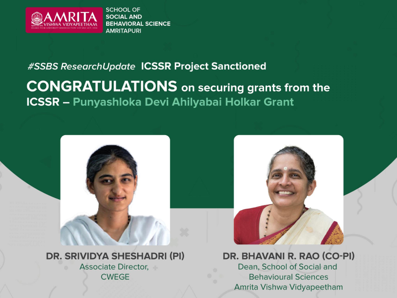 SSBS Faculty Secure Prestigious ICSSR Grant for Research on Women’s Leadership in Environmental Stewardship