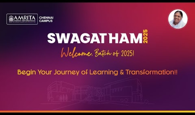 Amrita Chennai Inducts 7th B.Tech Batch for Orientation