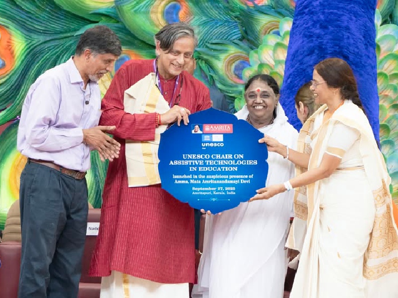 Amrita Vishwa Vidyapeetham and UNESCO Launch New Chair on Assistive Technologies in Education
