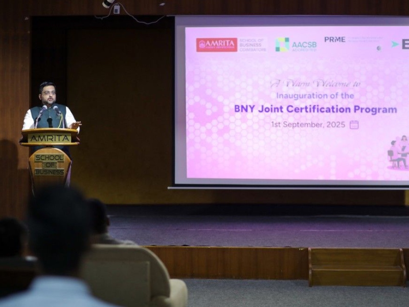 BNY Spectrum Joint Certificate Program at Amrita School of Business, Coimbatore Campus