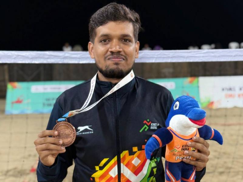 Anuush M B Makes History with Bronze at Khelo India Beach Games 2025