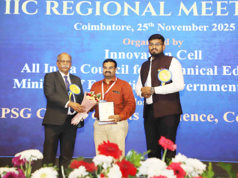 Best Practices of Institution’s Innovation Council (IIC) of Amrita Vishwa Vidyapeetham Coimbatore campus Showcased at IIC Regional Meet 2025