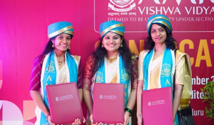 Amrita Vishwa Vidyapeetham Holds Convocation Ceremony at Kochi Campus