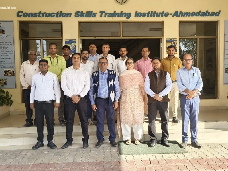 AMMACHI Labs Team Visits L&T CSTI Ahmedabad to Strengthen Collaboration in Construction Skills Training