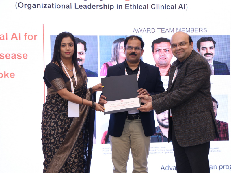 Amrita Team Wins Elsevier RAISE Award for AI that Predicts Heart and Kidney Disease Through Eye Scans