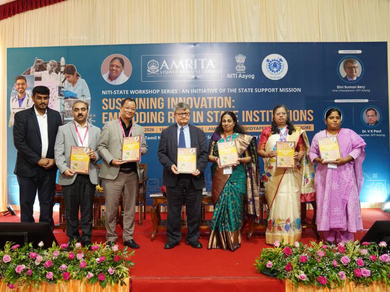 NITI Aayog’s Two-day National Workshop On Strengthening State-Level R&D Ecosystems Concludes at Amrita Vishwa Vidyapeetham, Coimbatore