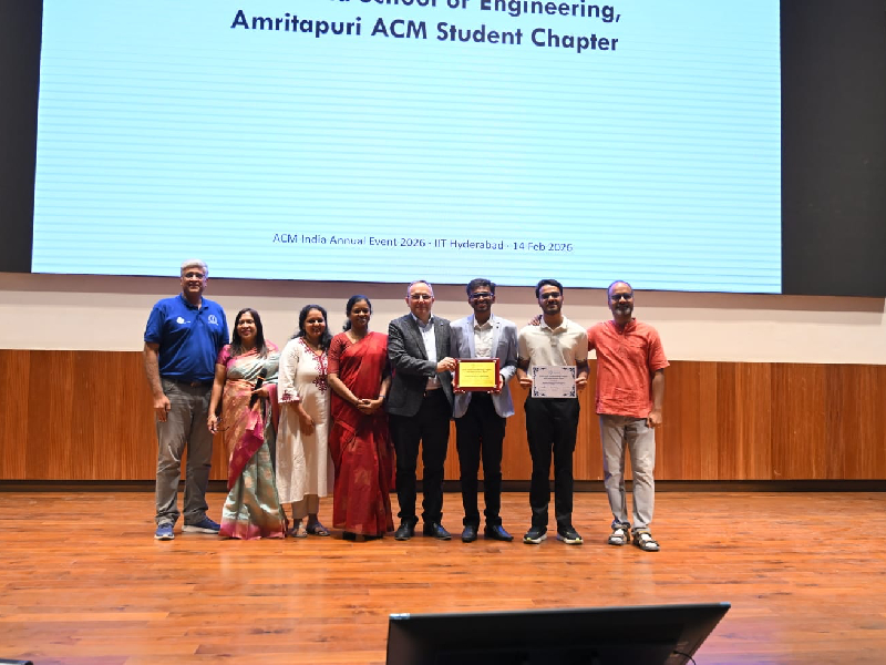 Proud Moment for ACM Amritapuri Team for winning the ACM India Outstanding Chapter Activities Award 2025