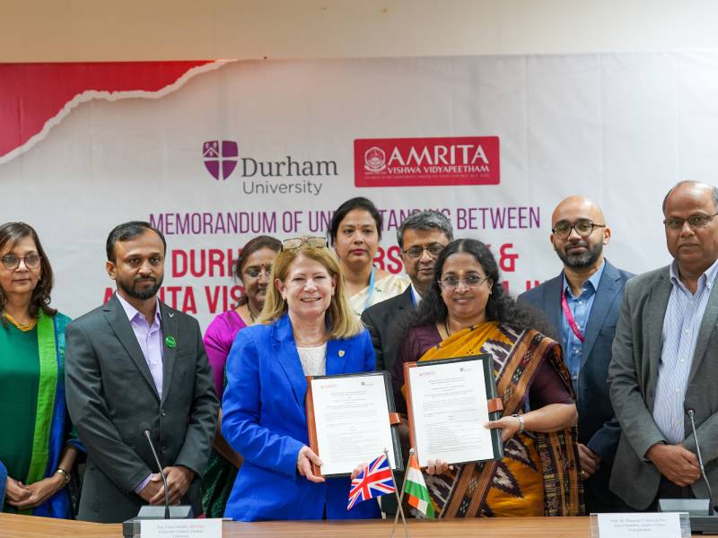 Amrita Vishwa Vidyapeetham and Durham University Sign MoU to Establish International Joint Centre for Energy Resilience and Decarbonisation