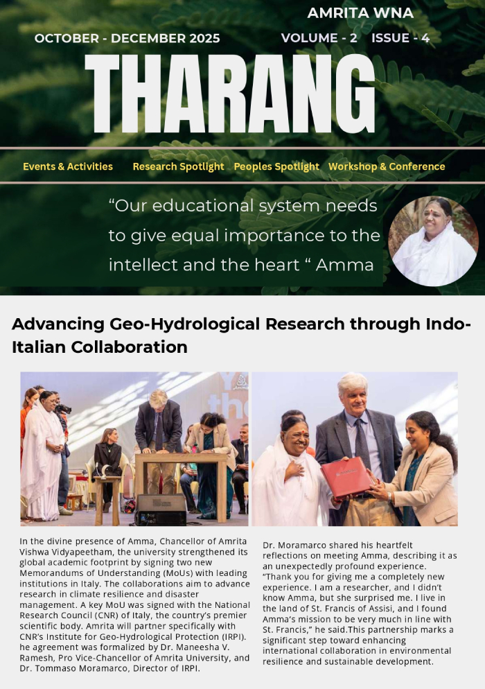 Tharang: Newsletter of AmritaWNA (October – December 2025)