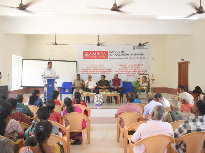 Amrita Hosts DST-SEED Seminar on “PanchaKrishi” to Boost Tribal Farmers’ Livelihoods and Climate-Resilient Agriculture