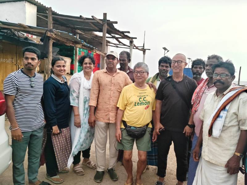 Global Seaweed Expert Visits Amrita’s Coastal Project Sites in Andhra Pradesh
