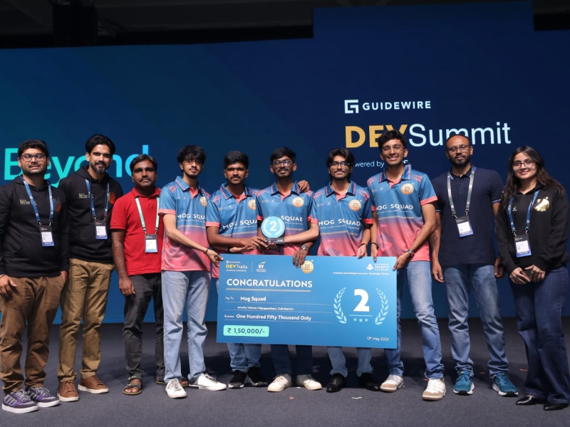 Amrita Students Secure National 2nd Place at Guidewire DEVTrails University Hackathon 2026