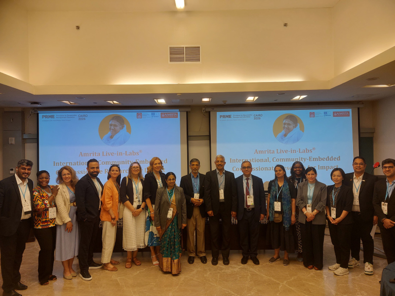 Amrita Showcases Live-in-Labs® Model at PRME Global Forum 2026 in Cairo