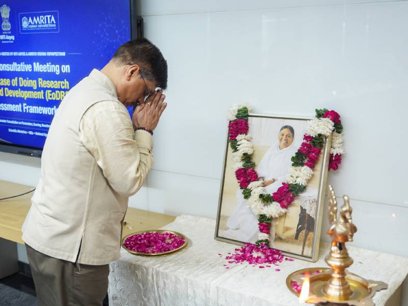 Amrita Co-Hosts NITI Aayog Consultative Meeting on Ease of Doing Research & Development