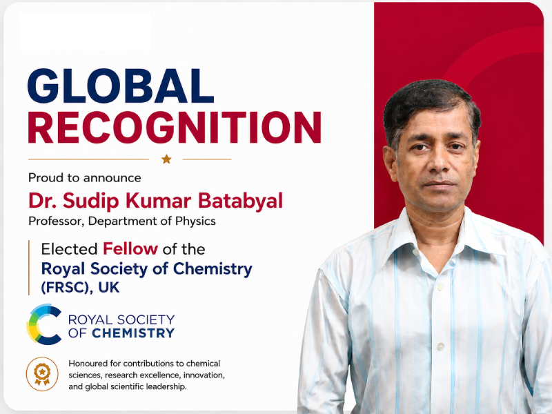 Amrita Vishwa Vidyapeetham Faculty Member Awarded Prestigious Fellowship of the Royal Society of Chemistry (FRSC), UK
