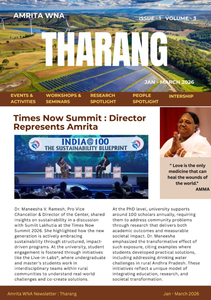 Tharang: Newsletter of AmritaWNA (January – March 2026)