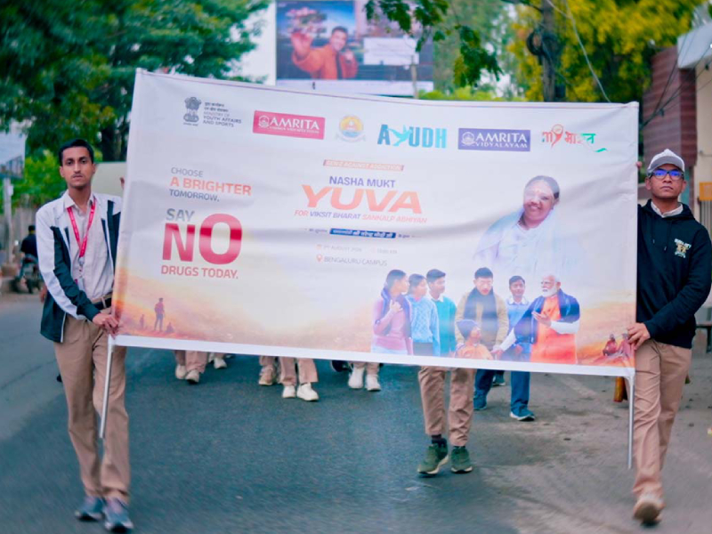 Amma Joins India’s Nasha Mukt Yuva Campaign in Alignment with Actions She Began in 2014