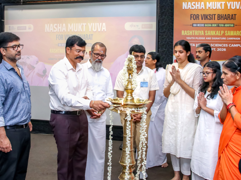 Developed India Through a Drug-Free Youth: ‘Nasha Mukt Yuva’ Campaign  Organised at Amrita Vishwa Vidyapeetham Health Sciences Campus