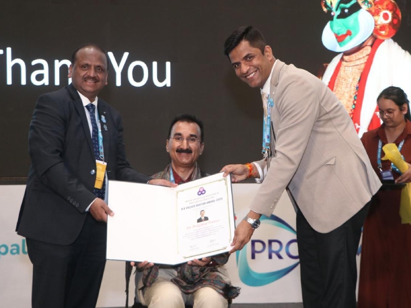 Dr. Balagopal Varma R. Receives Prestigious Dr. B. R. Vacher Oration Award