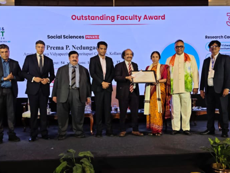 Dr. Prema Nedungadi Honoured with Careers360 Faculty Research Award