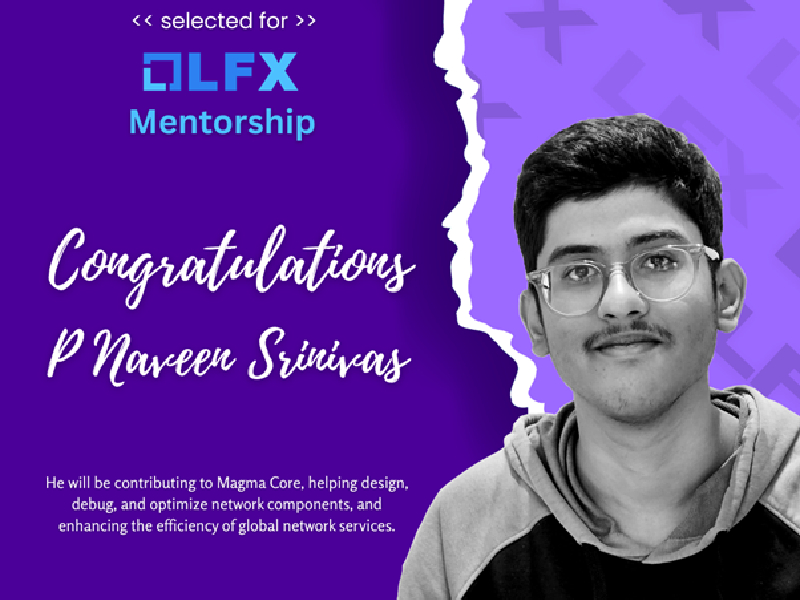 amFOSS Member Naveen Selected for Prestigious Linux Foundation Mentorship (LFX)